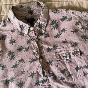 J. Crew quarter button men's shirt. Size Large,